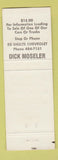 Matchbook Cover - Ed Shults Chevrolet Jamestown NY Dick Moseler