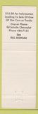 Matchbook Cover - Ed Shults Chevrolet Jamestown NY Bill Moniak