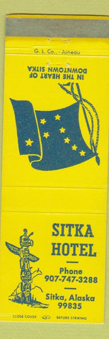 Matchbook Cover - Sitka Hotel AK Totem