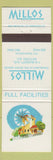 Matchbook Cover - Millos Restaurant Greek Victoria BC
