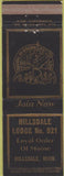 Matchbook Cover - Moose Lodge Hillsdale MI