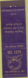 Matchbook Cover - Moose Lodge Port Jefferson Long Island NY