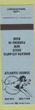 Matchbook Cover - Atlantis Lounge Lincoln Park MI girlie