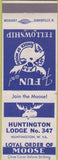 Matchbook Cover - Moose Lodge Huntington WV