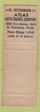 Matchbook Cover - Atlas Auto Finance St Petersburg FL WEAR