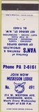 Matchbook Cover - Moose Lodge Musekgon MI