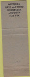 Matchbook Cover - Moose Lodge Middletown PA