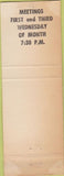 Matchbook Cover - Moose Lodge Middletown PA