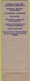 Matchbook Cover - Moose Lodge Muskegon MI