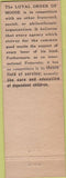 Matchbook Cover - Moose Lodge Spokane WA