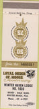 Matchbook Cover - Moose Lodge Winter Haven FL