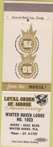 Matchbook Cover - Moose Lodge Winter Haven FL
