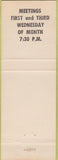 Matchbook Cover - Moose Lodge Middletown PA