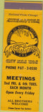 Matchbook Cover - Moose Lodge NO TOWN GIVEN