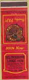 Matchbook Cover - Moose Lodge Selinsgrove PA