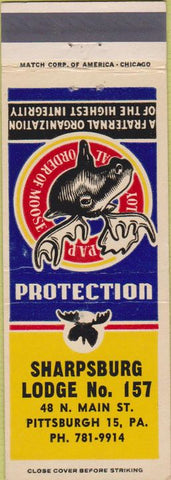 Matchbook Cover - Moose Lodge Pittsburgh PA