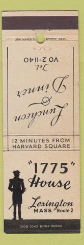 Matchbook Cover - 1775 House Lexington MA