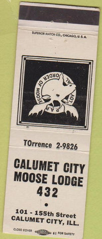 Matchbook Cover - Moose Lodge Calumet City IL