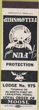 Matchbook Cover - Moose Lodge Lehighton PA