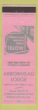 Matchbook Cover - Arrowhead Lodge Winter Haven FL PINK
