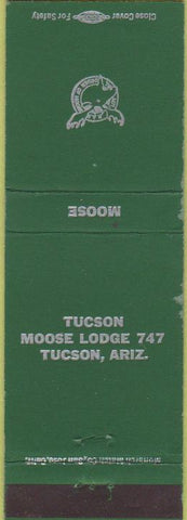 Matchbook Cover - Moose Lodge Tuscon AZ