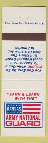 Matchbook Cover - Army National Guard KS Kansas