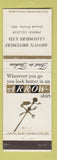 Matchbook Cover - Arrow Men's Clothes Shirts Grande Prairie AB