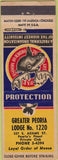 Matchbook Cover - Moose Lodge Peoria IL