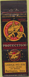 Matchbook Cover - Moose Lodge Burlington IA