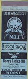 Matchbook Cover - Moose Lodge Corry PA