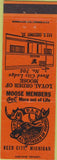 Matchbook Cover - Moose Lodge Reed City MI
