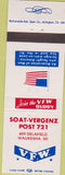 Matchbook Cover - VFW Waukesha WI