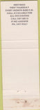 Matchbook Cover - VFW Waukesha WI