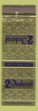 Matchbook Cover - 2nd Federal Savings and Loan Monroeville Homewood PA