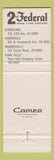 Matchbook Cover - 2nd Federal Savings and Loan Monroeville Homewood PA