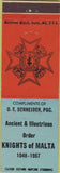 Matchbook Cover - Knights of Malta Easton PA?