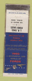 Matchbook Cover - 1960 Ford JR Dall Elyria OH WORN