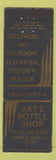 Matchbook Cover - Art's Bottle Shop Liquor Santa Paula CA