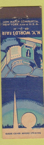 Matchbook Cover - 1939 New York World's Fair CREASE Midget