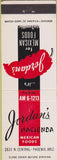 Matchbook Cover - Jordan's Haciena Mexican Food Phoenix AZ