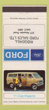 Matchbook Cover - 1971 Ford Club Wagon Galt ON 30 Strike