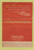 Matchbook Cover - 1953 Buick Wagner Belleville IL low phone # WEAR 40 Strike