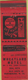 Matchbook Cover - Wheatland Motel Martinsburg WV