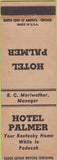Matchbook Cover - Hotel Palmer Paducah KY
