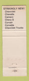 Matchbook Cover - 1968 Chevrolet Roger Peck Farmington MI WEAR