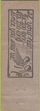 Matchbook Cover - Peter's Service oil gas Ithaca NY POOR