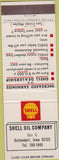 Matchbook Cover - Shell Oil Gas  Bettendorf IA