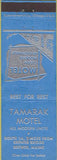 Matchbook Cover - Tamarak Motel Brewer ME