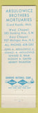 Matchbook Cover - Arsulowicz Brothers Mortuary Grand Rapids MI