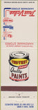 Matchbook Cover - Tru Test Paints True Value Hardware Lincoln NE